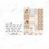Hello Fall Hobonichi Cousin A5 Weekly Sticker Kit// #HC-27