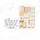 Fall Floral Hobonichi Cousin A5 Weekly Sticker Kit// #HC-26