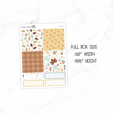 Fall Floral Mini Weekly B6 Kit// #MK-36
