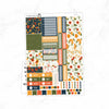 Foxy Fall Hobonichi Cousin A5 Weekly Sticker Kit    // #HC-22