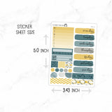 Mustard And Navy Mini Weekly B6 Kit