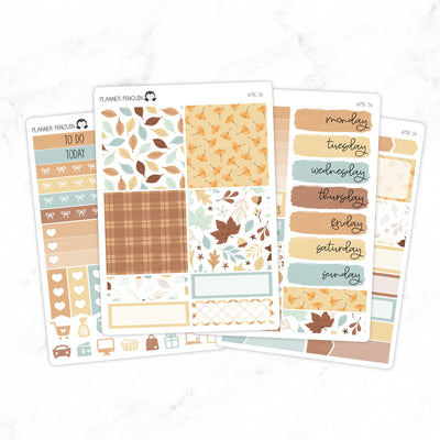 Fall Floral Mini Weekly B6 Kit// #MK-36