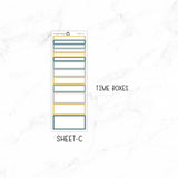 Mustard And Navy A5 Daily Duo Sticker Kit