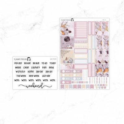 Bewitching Night Halloween Hobonichi Cousin A5 Weekly Sticker Kit// #HC-28
