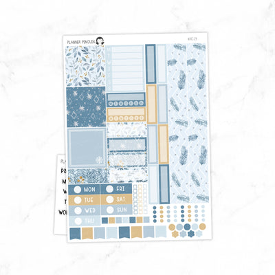 Winter Breeze Hobonichi Cousin A5 Weekly Sticker Kit// #HC-29