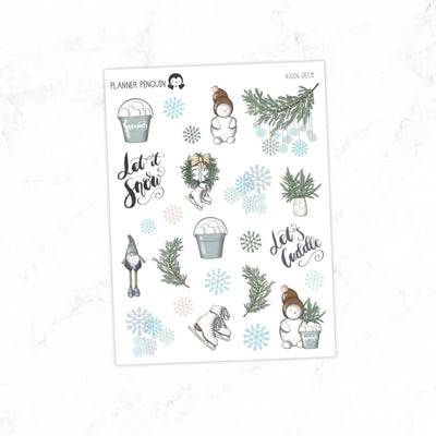 Cuddle Weather Deco Stickers// #S106-Deco