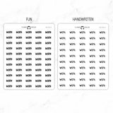 Work Script Stickers