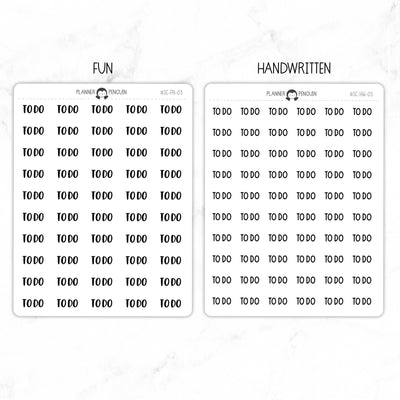 To Do Script Stickers // #SC-03