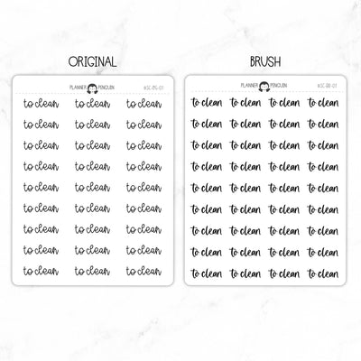 To Clean Script Stickers // #SC-7