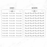 This WeekScript Stickers