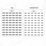Yoga Script Stickers