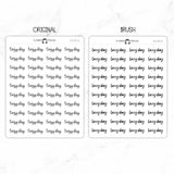 Lazy Day Script Stickers