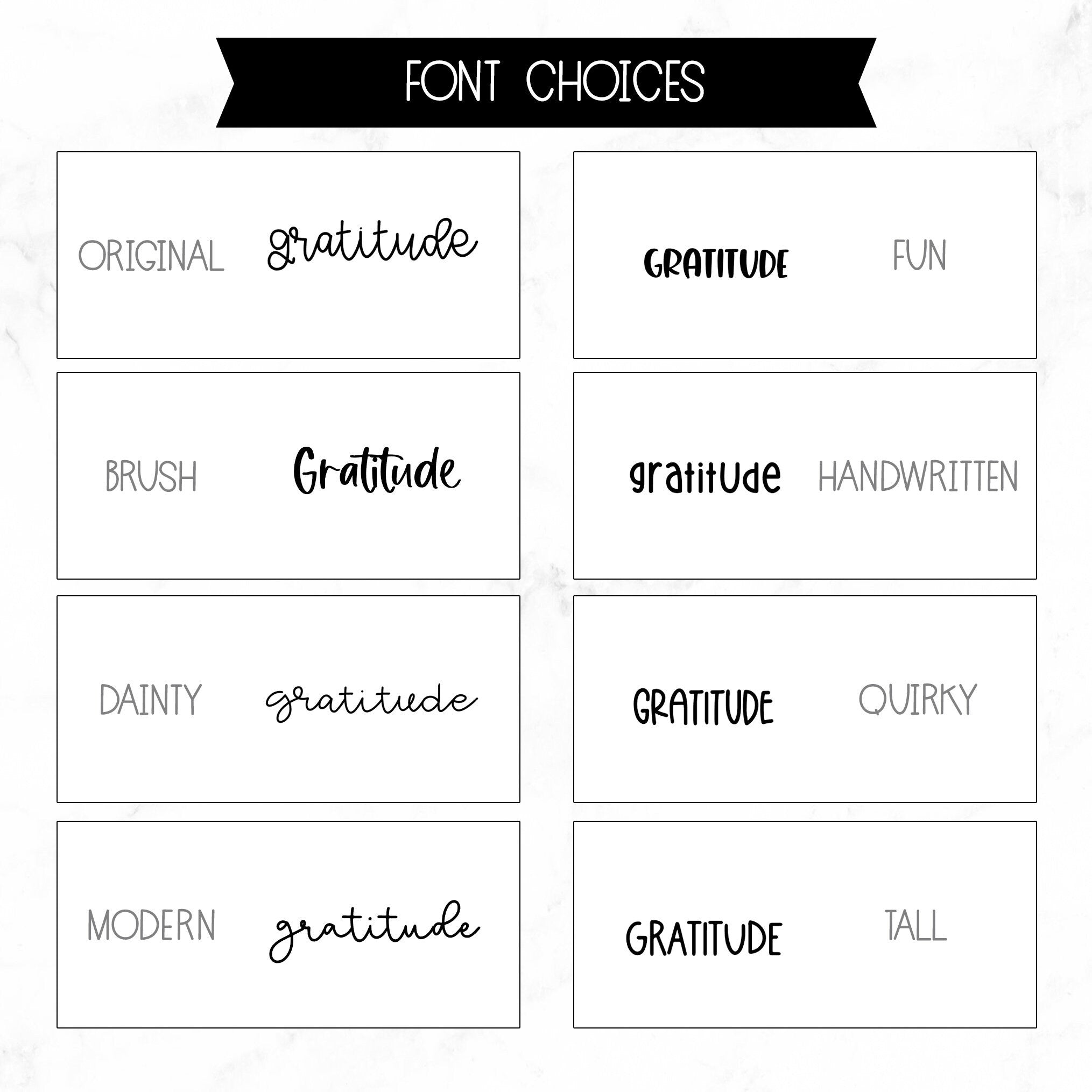 Gratitude Script Stickers
