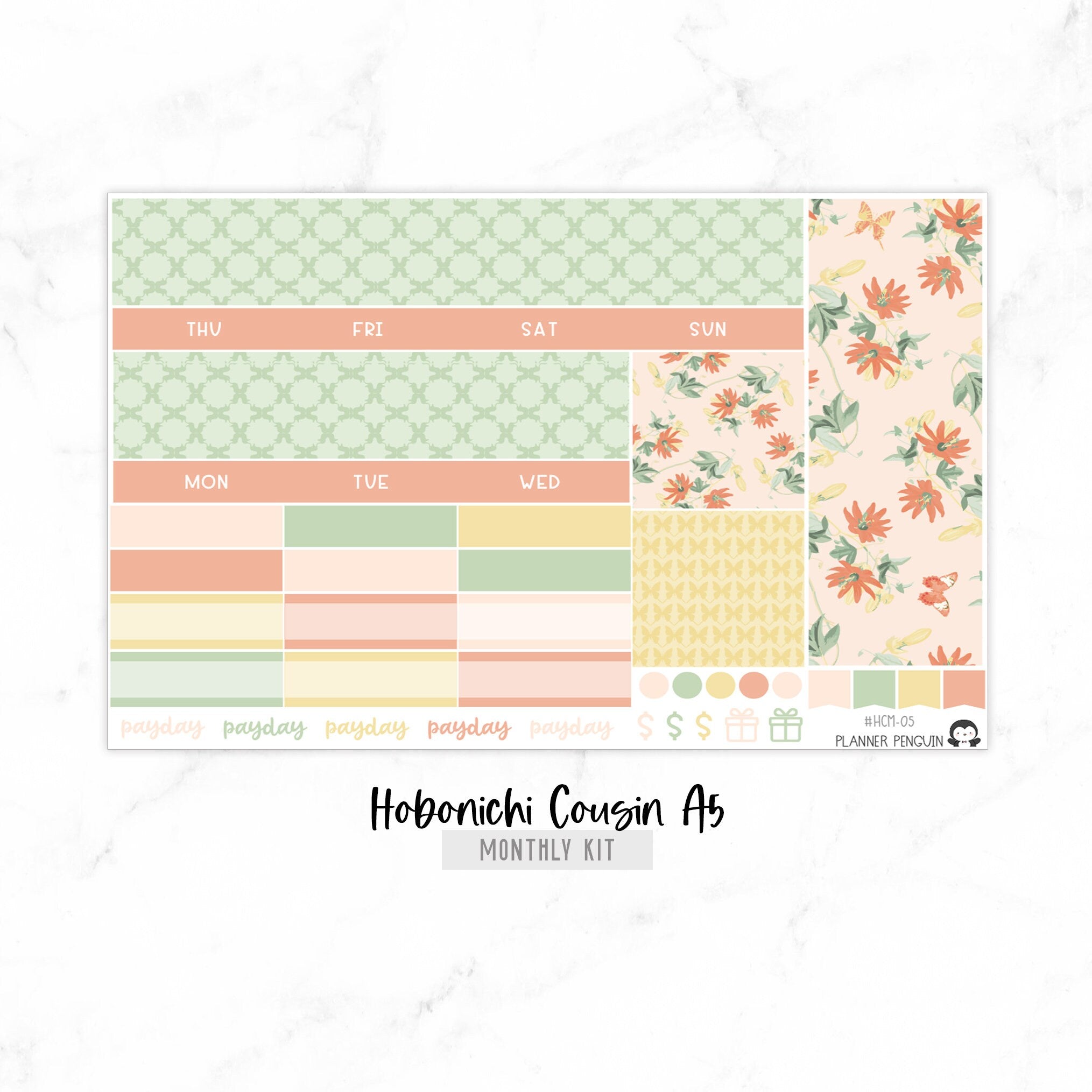 Daisy Undated Hobonichi Monthly Kit