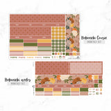 Autumn Floral Undated Hobonichi Monthly Kit