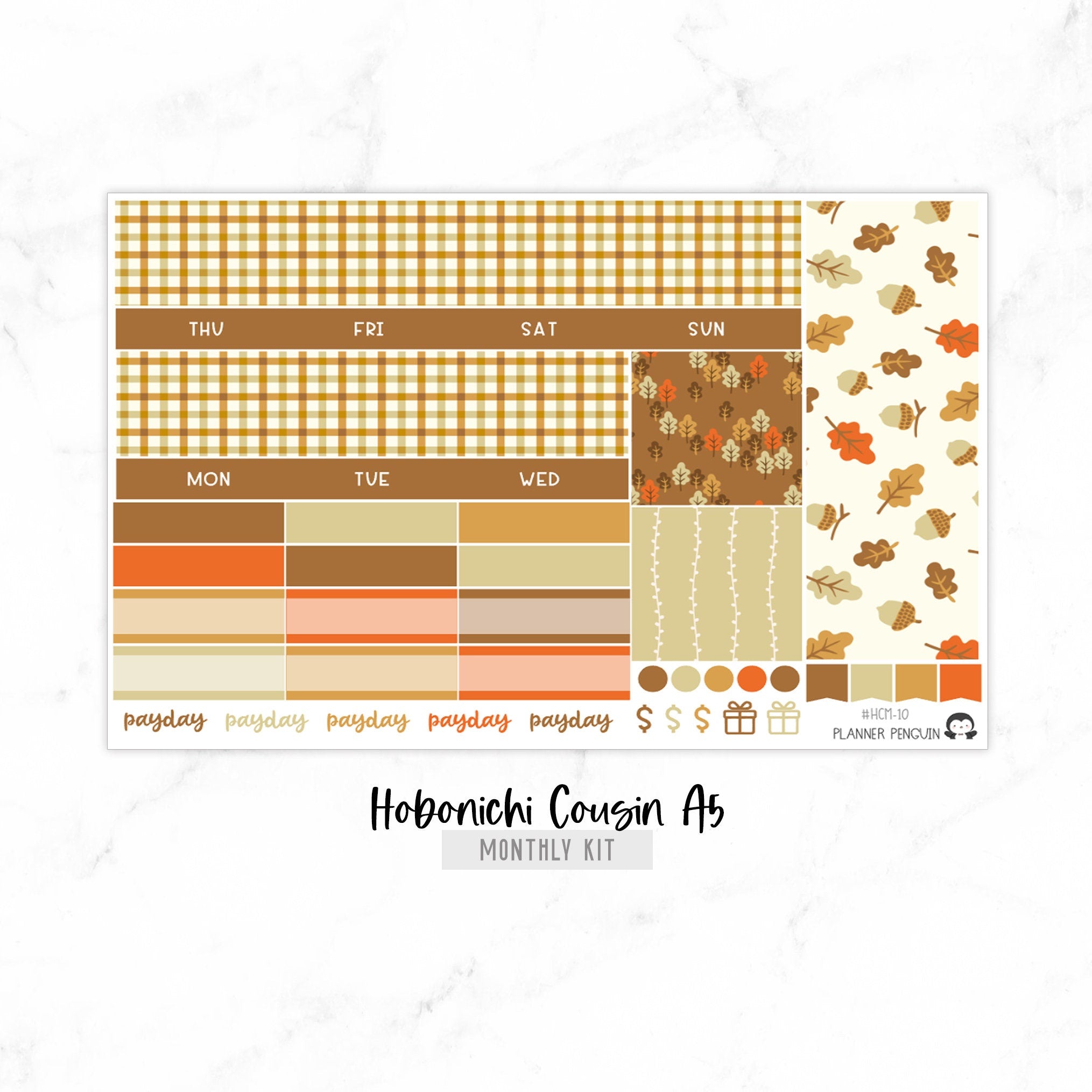 Fall Undated Hobonichi Monthly Kit