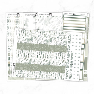 Winter Forest A5 Daily Duo Sticker Kit// #A5-11