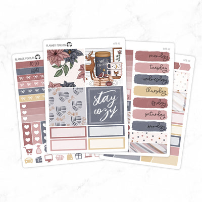 Cozy Winter Mini Weekly B6 Kit// #MK-42