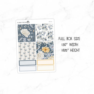 Winter Flowers Mini Weekly B6 Kit// #MK-43