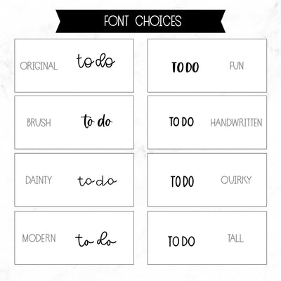 To Do Script Stickers // #SC-03