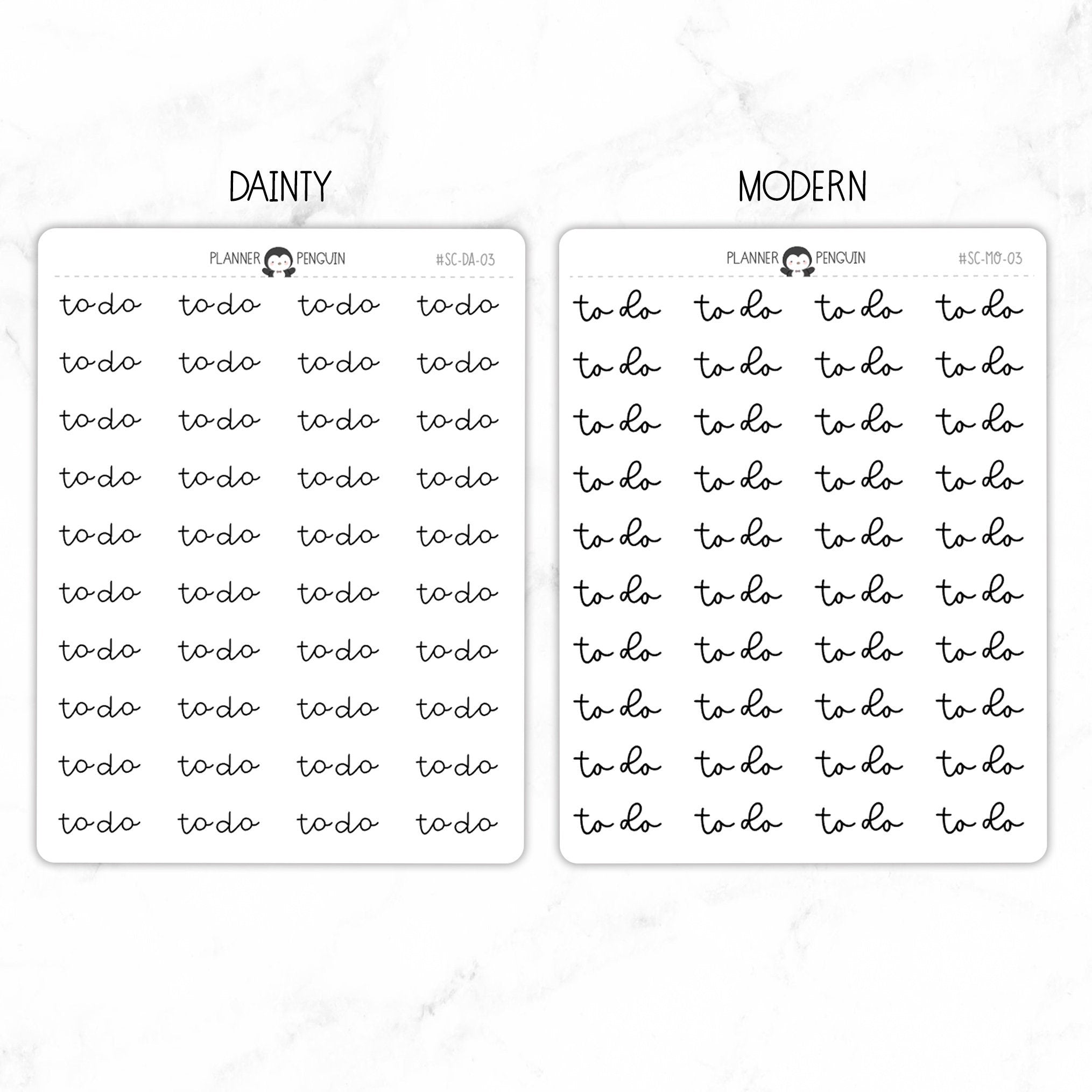 Task Script Sticker To Do Script Stickers // #SC-03 – Plannerpenguin