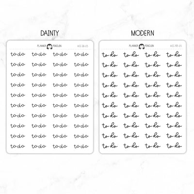 To Do Script Stickers // #SC-03