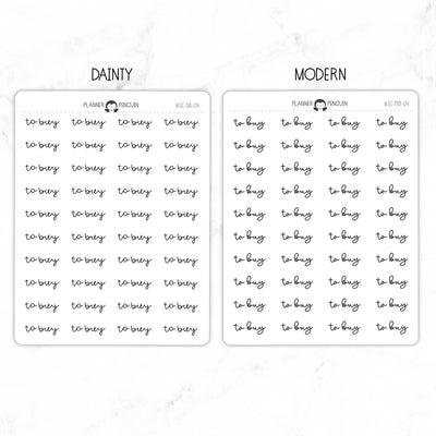 To Buy Script Stickers // #SC-04