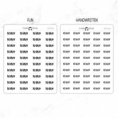 To Buy Script Stickers // #SC-04