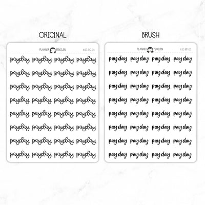 Pay day Script Stickers // #SC-5