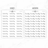 Laundry Script Stickers