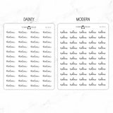 Relax Script Stickers