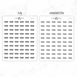 Relax Script Stickers