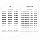 Birthdays Script Stickers