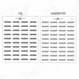 Vacation Script Stickers