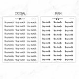 This Month Script Stickers