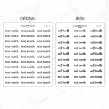 Next Month Script Stickers
