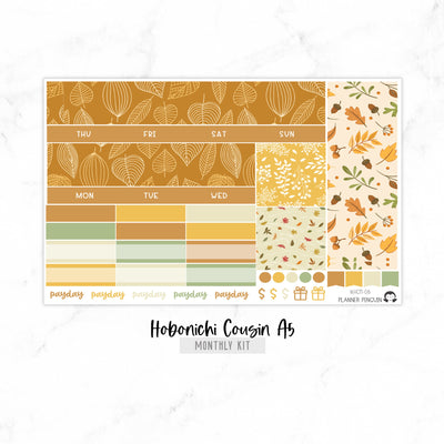 Autumn Breeze Undated Hobonichi Monthly Kit s// #HMK-08