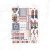 Cozy Winter Hobonichi Cousin A5 Weekly Sticker Kit    // #HC-32