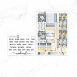 Winter Flowers Hobonichi Cousin A5 Weekly Sticker Kit// #HC-33