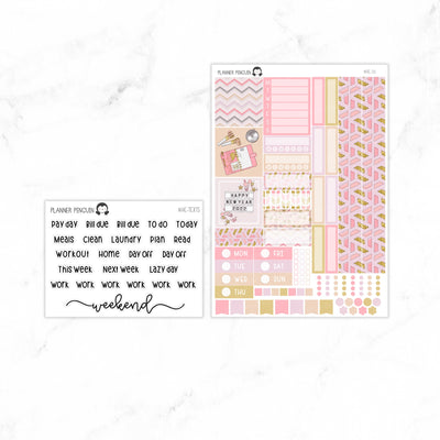 New Year Hobonichi Cousin A5 Weekly Sticker Kit// #HC-35