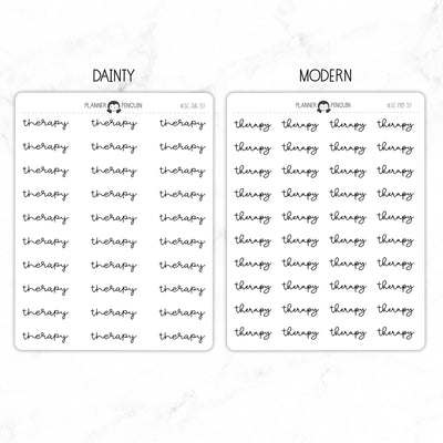 Therapy Script Stickers // #SC-37