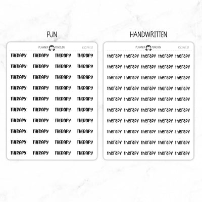 Therapy Script Stickers // #SC-37