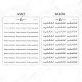 Rescheduled Script Stickers
