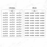 Cancelled Script Stickers