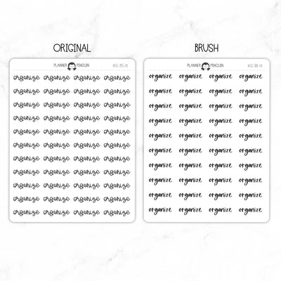 Organize Script Stickers // #SC-41