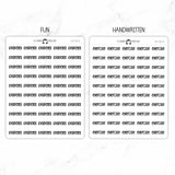 Exercise Script Stickers