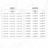 No School Script Stickers