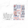 Frosty Rose Hobonichi Cousin A5 Weekly Sticker Kit    // #HC-37