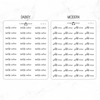 Self Care Script Stickers // #SC-38