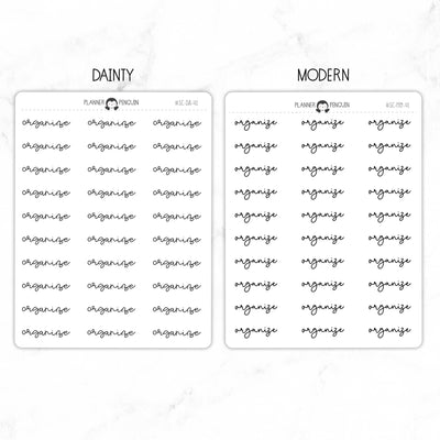 Organize Script Stickers // #SC-41